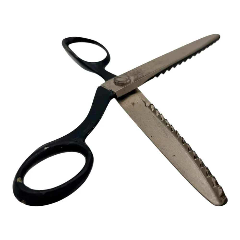 VTG 1930s J Wiss & Sons Pinking Shears Zig-Zag Cut Model C 3.5
